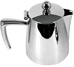 Ilsa Slancio Lucida Caffettiera, con Fondo Induzione, Acciaio Inossidabile, Argento, 2 Tazze