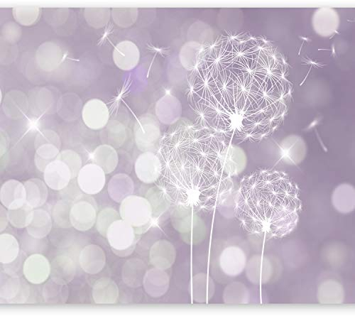 murando - Vlies Fototapete 400x280cm Foto Tapete Wohnzimmer Vliestapete XXL Motivtapeten Bildtapete 3d Effekt Wand Dekoration - Pusteblume Blumen bokeh Abstrakt violett Lavendel f-C-0040-a-c