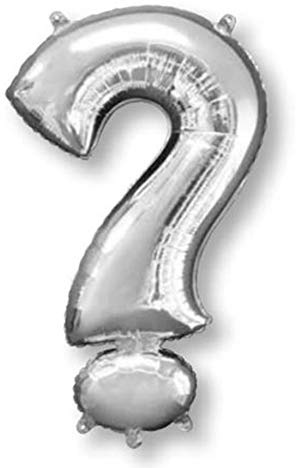 Amscan 3300901 40,6 cm Symbol Silber geprägt Folie Ballon