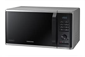 Four micro-ondes Grill Samsung MG23K3515AS - 800 W - Grill 1250 W - plateau tournant 28,8 cm - couleur silver - Décongélation Quick Defrost - Fonction maintien au chaud