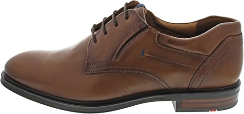 LLOYD Herren Schnürhalbschuhe KOS, Männer Businessschuhe,Derby,lose Einlage,Extraweit,Derby,schnürung,Office,büro,Freizeit,Cognac,46.5 EU / 11.5 UK