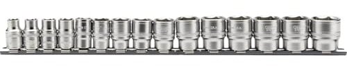 Draper Expert 15 Piece 3/8 Drive Hex Socket Set Metric