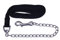 QHP Führleine mit Kette, 200 cm, 40 cm Kette, Karabiner, Handschlaufe (Schwarz)