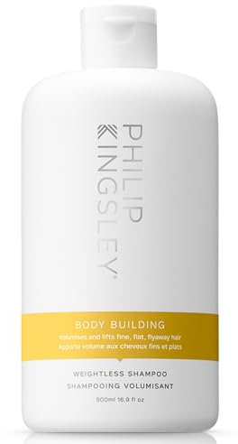 Philip Kingsley | Bodybuilding schwereloses Shampoo | Volumenshampoo für feines, schlaffes, flaches, fliegendes Haar | Spendet Feuchtigkeit, verdickt, hebt und verleiht Volumen und Glanz | 500ml