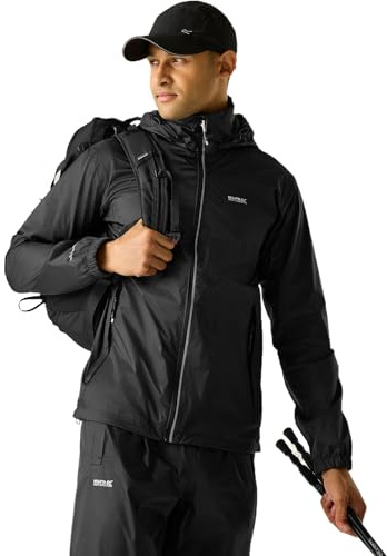 Regatta Herren Lyle Iv Jacke, Schwarz, 4XL, m