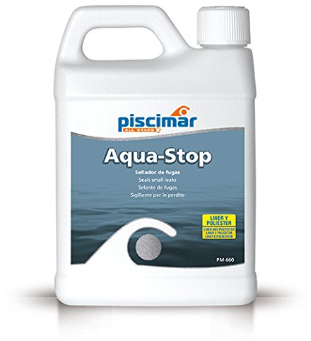 PM-660 Aqua Stop: sellador de Fugas y poros en Piscinas. liquido Botella 1.4 Kg.