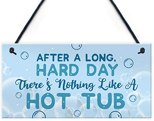 RED OCEAN Lustiges Whirlpool-Schild, Gartenschilder und Schild, Sommer-Haus, Pool-Party, Geschenk