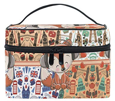 England Big Ben Kosmetiktasche Organizer Reißverschluss Make up Taschen Kulturbeutel Kosmetiktasche Waschtasche für Damen Mädchen Frauen