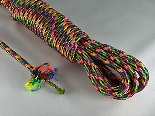 ANBP Buntes Polypropylenseil 8mm / 10m (0,79€/m) Pink Regenbogenfarben