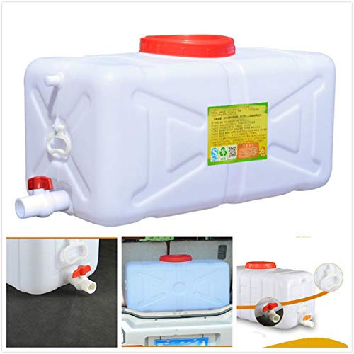 MJHETCY Récipients d'eau de Camping, Réservoir d'eau avec Robinet Réservoir Deau Potable Bidon d'eau Sac d'eau Camping avec Un Robinet Bidon avec Robinet Et Poignée Camping(50L)