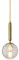 LFsem Nordic Moderne Simple Suspension Lampe Boule De Verre Plafonnier Simple Tête Suspension Loft Lustre pour Chambre Salle À Manger Restaurant Salon (Ondulation De L'eau Transparente)