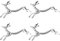 4Stücke Metall Rentier EssstäBchen Halter: Weihnachten EssstäBchen Ablage StäBchen Halter Löffel Halter Dinner Spoon Ständer Stäbchenbänke Messerbänkchen, Besteckablagen (Silber)