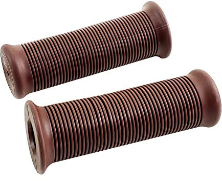 Rutschfeste Motorrad Lenkergriffe,Asudaro 2St Motorrad Griff Retro Motorradgriffe Abdeckung Anti-Rutsch-Motorradlenker Motorradgriff 22mm Universel Lenkergriffe für Custom Dirt Bike Bobber,Dunkelbraun