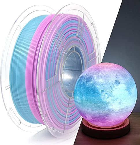 IEMAI PETG-Filament, 1,75 mm, 1 kg, Farbverlauf, blau-violett, durchscheinend, PETG-3D-Drucker-Filament, Hochgeschwindigkeitsdruck, Maßgenauigkeit +/- 0,02 mm