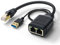 Ethernet Splitter 1 to 2 Internet Splitter - RJ45 Female to Dual Female Network Divider, 100Mbps High Speed LAN Distributor Connector for Router, TV Box, Computer, Laptop (True Network Splitter)