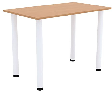 AKKE Esszimmertisch 50 cm x 50 cm Esstisch Kleiner Tisch Küchentisch Schreibtisch Dining Table Esszimmermöbel Weiße Beine