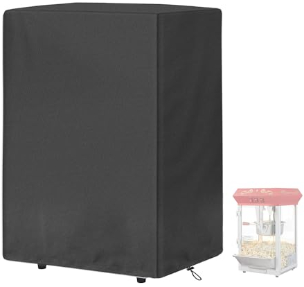 Popcorn Cart Cover Waterproof Durable 420D Oxford Popcorn Maker Cart Covers Protective Outdoor Indoor Popcorn Machine Cart Dust Cover (16L X 18W X 31H)