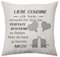 Aconesong Liebe Cousine Geschenk Beste Cousine Geschenk von Cousin Kissenbezug Geschenke für Cousine Geschenk für Weihnachten Geburtstagsgeschenk für Cousine Deko 45 x 45 cm (Cousine)