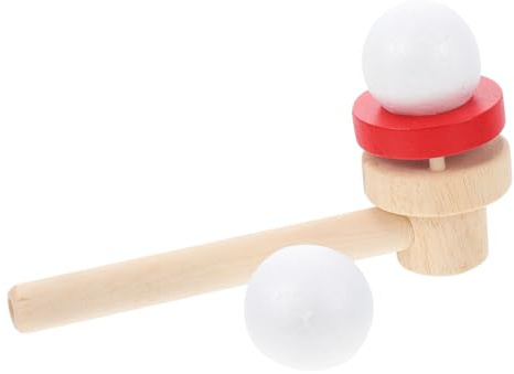 UPKOCH Floating Ball Toys Ball Blower Breath Exercise Toy for Kids Blowing Playthings for Family Interactive Play Hand Eye Coordination Training Indoor Outdoor Educational Game 2 Foam Balls Included