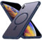 FNDMIL [NO.1 Magnetisch für iPhone XS Max Hülle mit MagSafe[Translucent Matt][Anti-Fingerabdruck][Militär Stoßfest] Hardcase mit Weich Silikon Handyhülle für XS Max Case Dünn 6.5'',Blau