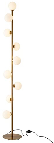 TaleTre Lampadaire for Salon ， Lampadaire Grand Lampadaire Industriel Lecture for Chambre à Coucher, Bureau Verre Sphérique 9 Têtes Lampadaire Chambre Lampe de Chevet