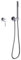 BiaoTeng Mitigeur Baignoire Encastrable or Douche Mural Monocommande Chaud et Froid En Laiton Robinet de Baignoire Murale Chrome