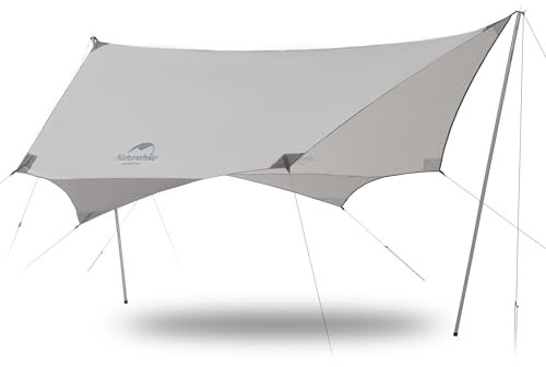 Naturehike Ultraleicht Zeltplane Tarp Wasserdicht Regenschutz Anti-UV Sonnendach Sonnensegel Strand Vordächer Vorzelte Pavillon für Outdoor Camping Picknick Festival