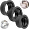 Manguitos de goma sifónicos, 3 piezas, NW30/40, NW30/50, NW40/50, para tubo de desagüe DN40 - DN50 interior Ø 40-50 mm y tubo de sifón 1 ¼ - 1 ½ exterior Ø 28-40 mm, tope Ø 55 mm