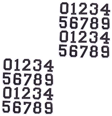 TOGEVAL 4sets Adesivi Numerici Autoadesivi Per Magliette e Caschi Sportivi Da Numeri Da Facile Applicazione e Riparazione Abbigliamento Decorazione Creativa