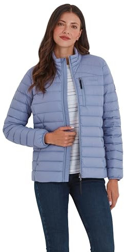 TOG24 North Womens Duck Down Jacket Padded Quilted Puffer Jacket Ultra Warm, 800 Fill Power Natural Down Filling Transforms Into Travel Pillow Durable With Flattering Fit - Ideal for Travel and Winter