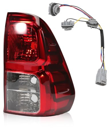 Anlseiod Rücklicht rechts für Toyota für Hilux für Pickup 2015-2018 Heckleuchte Rechts Auto mit Kabelbaum Bremslicht hinten