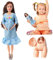 Poupée Enceinte 11.5 Abs Plastique Jouet mère Enceinte avec Une poupée bébé poupée Enceinte créative avec Un bébé dans Son Ventre pour Les Enfants Gift, Bleu
