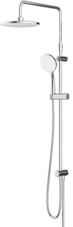 AM.PM Hit ShowerSpot ohne Armatur Chrom, Edelstahl Duschsystem, Regendusche Set, Überkopfbrause Set (Chrom, Hit Duschsystem ohne Armatur)