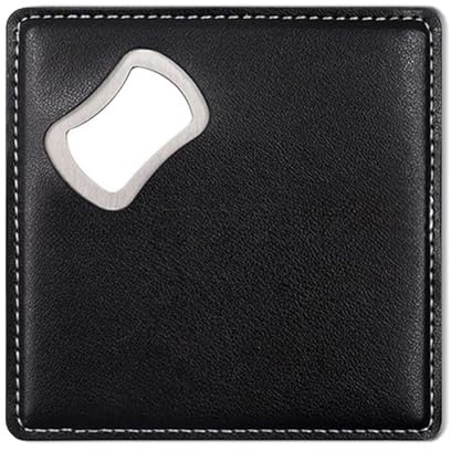 Personalized Bottle Opener - 2-in-1 PU Leather Stainless Steel Bottle Opener for Fridge and RV Bottled Drinks Beer Caps