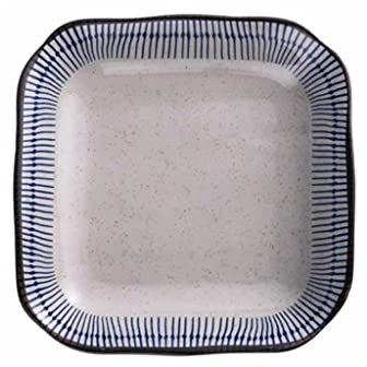 Tazón para Servir Plato cuadrado Plato de cerámica Plato de verduras Plato cuadrado for el hogar Plato hondo Plato de sopa 2 piezas Ensaladera Tazón Hondo(L)