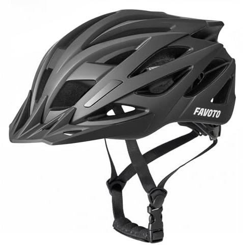 Favoto Casque Vélo Route VTT pour Adultes, Taille L