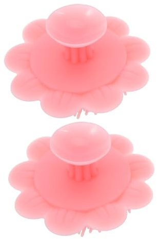 Beaupretty 2pcs Bath Hair Scrubber Silicone Scalp Massager with Soft Handle for Gentle Cradle Cap Relief and Newborn Hair Care Shampoo Brush for Sensitive Scalp Cleaning and Flake Removal