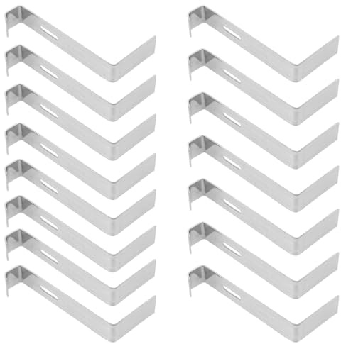 Alipis Lot de 15 Clips pour Tuiles de Toit en Acier Inoxydable 100 Mm Épais, Pince Antidérapante pour Fixation de Tuiles Métalliques et Accessoires de Réparation de Toiture Robuste
