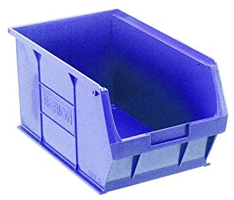 Barton Storage TC4 Container Bin Heavy Duty Polypropylene W350xD205xH132mm Blue Ref 10041 [Pack of 10]