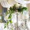 Blumenschale Silber - farbend 16cm Durchm. für Kerzenleuchter Kerzenständer Wedding Ohne Blumen (Silber farbend) Keine NUTZUNG Ohne Kerzenleuchter möglich