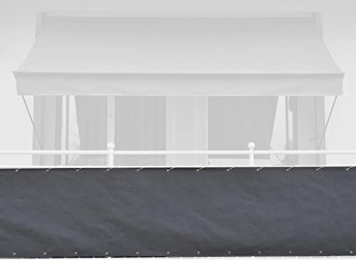 Angerer Brise-Vue Design Style Anthracite, 90 cm, Longueur: 6 mètre