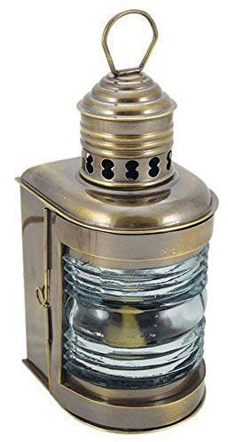 linoows Topplaterne, Mastlampe, Petroleum Lampe, Maritime Schiffslaterne, Altmessing