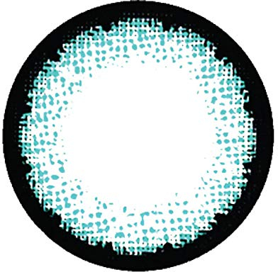 Matlens - Pro Trend Farbige Kontaktlinsen ohne Stärke türkis aqua Mercury NP-A13 2 Linsen und gratis 1 Kontaktlinsenbehälter 1 Pflegemittel 50ml