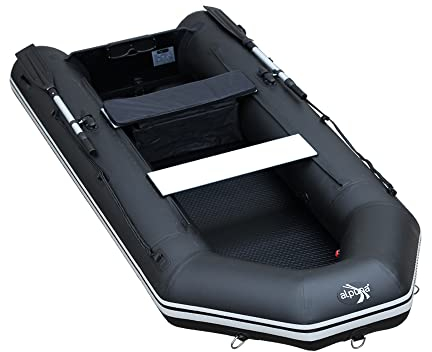 ALPUNAnautic KL 290 ultraleichtes PVC-Schlauchboot mit Rucksack (Schwarz)