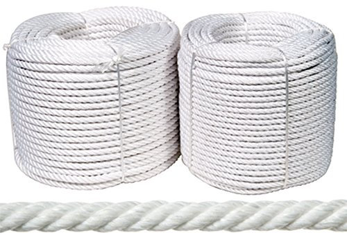 ROLLO CUERDA NYLON MATE 12MM-100MT BLANC