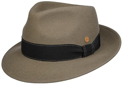 Mayser Manuel Bogarthut Fedora Filzhut Herrenhut Ripsband Handmade Made in EU Damen Herren Sommer Winter Serpent 61 cm