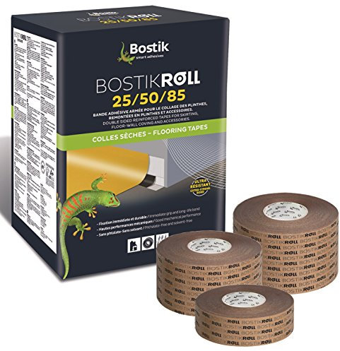 Bostik Roll 85 Sockelleisten Fußleisten Klebeband 85mm x 50m Rolle