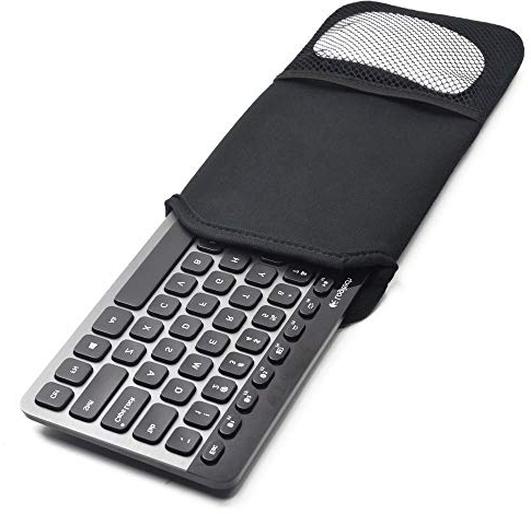 Wommty Neoprene Dust Cover Carrying Case Protector Sleeve Skins Pouch Bags for Apple Wireless Bluetooth Keyboard MC184LL/B MC184CH and MLA22LL/A and Logitech Easy-Switch K810 / K811