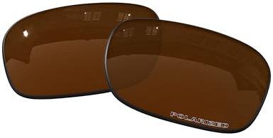 OOWLIT Ersatzgläser kompatibel mit Oakley Jupiter Squared Sonnenbrille, Braun (Brown Polycarbonate Combine8™ Polarized), Einheitsgröße