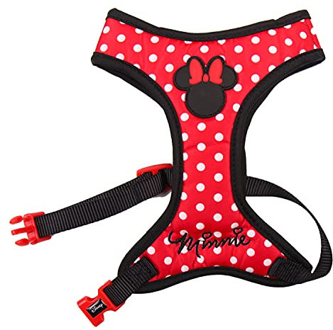 CERDÁ LIFE'S LITTLE MOMENTS - For Fan Pets | Minnie Mouse M-L Dog Harness - Official Disney License